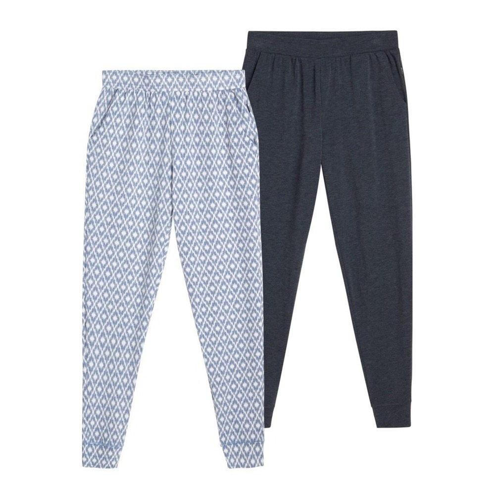 NWT 2-Pack Eddie Bauer Women's Soft Stretch Waist Pajama Lounge Pants XXL Blue